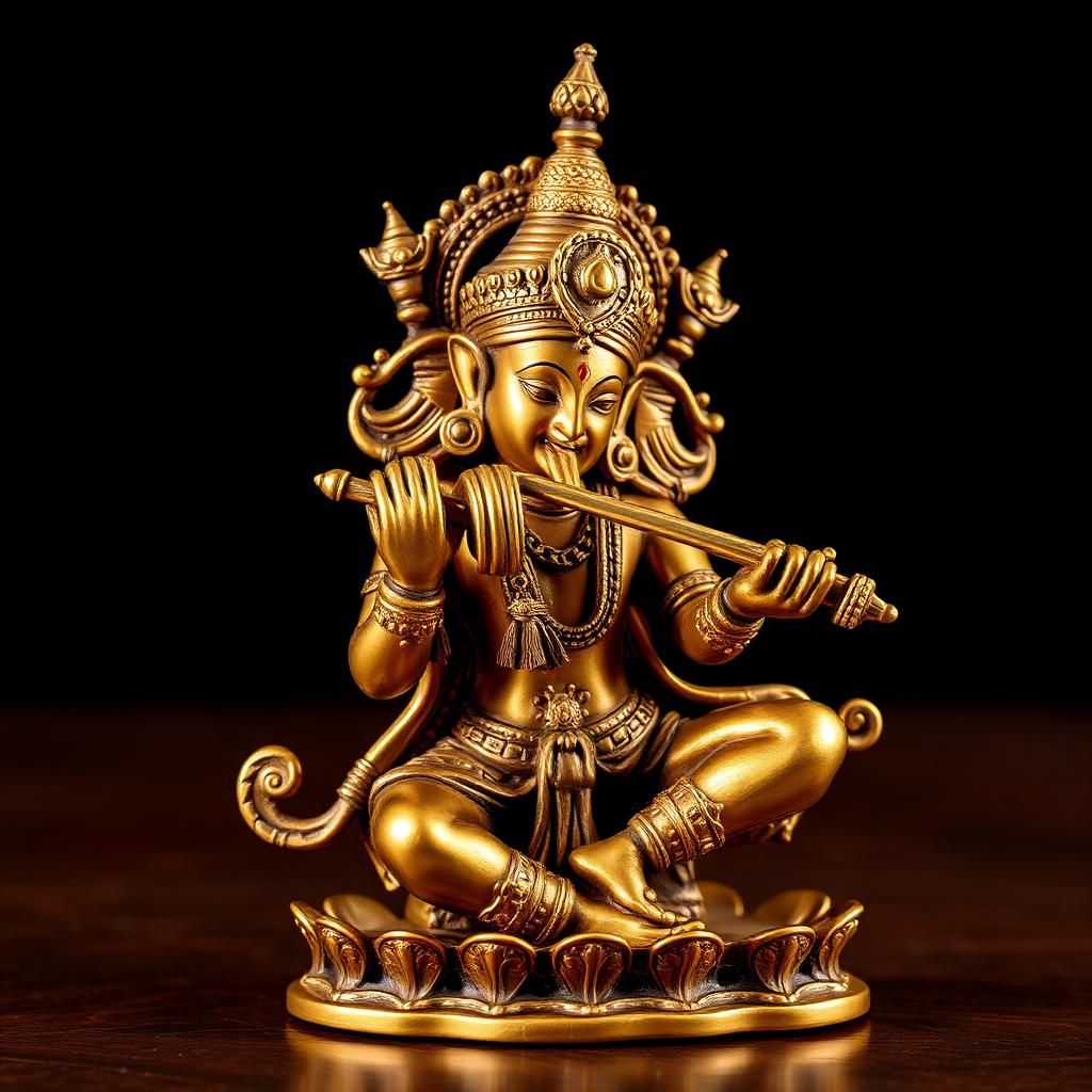 Premium Krishna Brass Statue