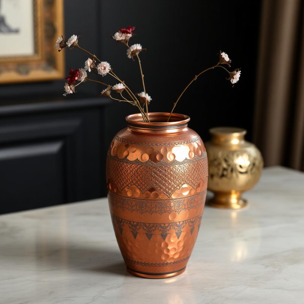 Copper Decorative Vase